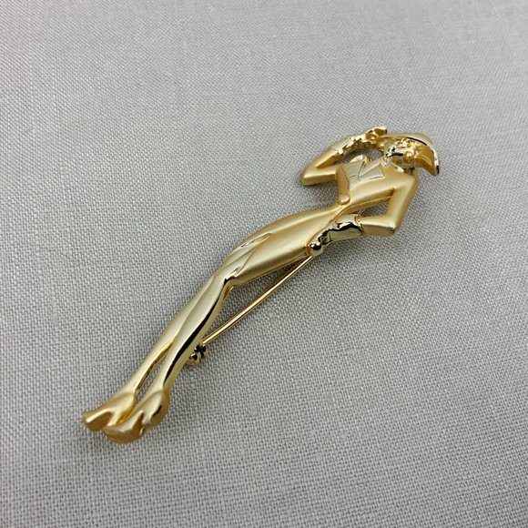 Vintage 1980s Lady Remington Signed AJC Brooch - Picture 14 of 16